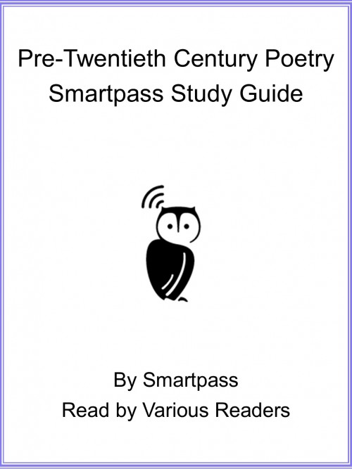 Pre-twentieth Century Poetry - Smartpass Study Guide Cover