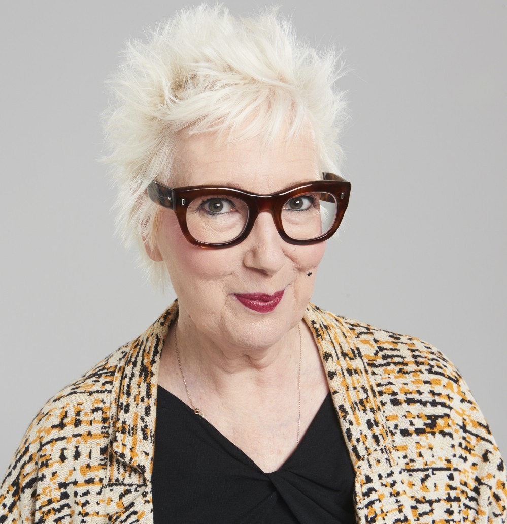 Jenny Eclair smiling at the camera.